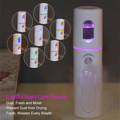 Facial Steamer Nano Steamer Handy  Face Moisture Sprayer Rechargeable Mini USB Charging Automatic Alcohol Sprayer(Light purple) - Beauty Instrument by buy2fix | Online Shopping UK | buy2fix