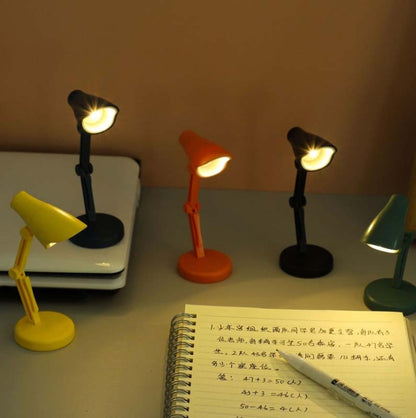 3 PCS Mini LED Desk Lamp Folding Portable Night Light Magnetic Eye Protection Desk Lamp(LD01-Yellow) - Desk Lamps by buy2fix | Online Shopping UK | buy2fix