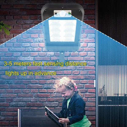 Solar Wall Light Outdoor Waterproof Human Body Induction Garden Lighting Household Street Light  8 x 16LED - Solar Lights by buy2fix | Online Shopping UK | buy2fix