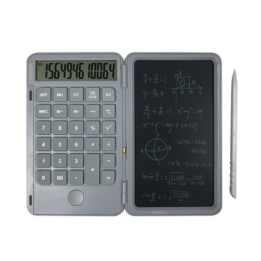 Rechargeable Writing Board Calculator Portable Multi-Function LCD Student Handwriting Board(Gray) - Calculator by buy2fix | Online Shopping UK | buy2fix