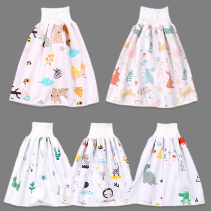 Baby Water-Proof And Leak-Proof Cloth Diapers Children Washable Cotton Cloth Bed-Wetting Skirt Pants, Colour: L(Animal Party) - Baby Care by buy2fix | Online Shopping UK | buy2fix