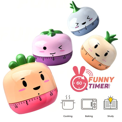 Kitchen Mechanical Timer Cartoon 60 Minutes Timer Baking Cooking Reminder(Onion) - Digital Countdown by buy2fix | Online Shopping UK | buy2fix