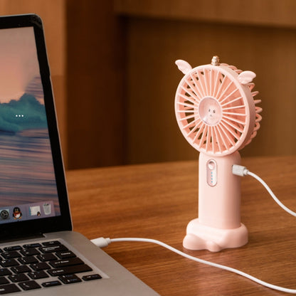 N12 Office Desktop USB Handheld Mini Fan, Fan diameter: 3000 MAH(Jade Green) - Electric Fans by buy2fix | Online Shopping UK | buy2fix