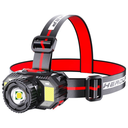 TG-TD009 LED Strong Headlamp Head-Mounted USB Rechargeable Zoom Sensor Headlamp, Colour: White Light - Headlamp by buy2fix | Online Shopping UK | buy2fix