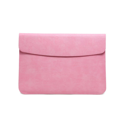 Horizontal Litchi Texture Laptop Bag Liner Bag For MacBook 12 Inch A1534(Liner Bag Pink) - Protective Bags by buy2fix | Online Shopping UK | buy2fix