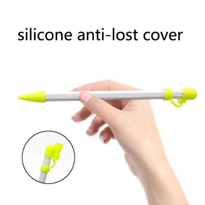 2 PCS 3 In 1 Anti-lost Pen Cap + Anti-lost Conversion Cable + Pen Tip Protective Case Set For Apple Pencil(Yellow) - Pencil Accessories by buy2fix | Online Shopping UK | buy2fix