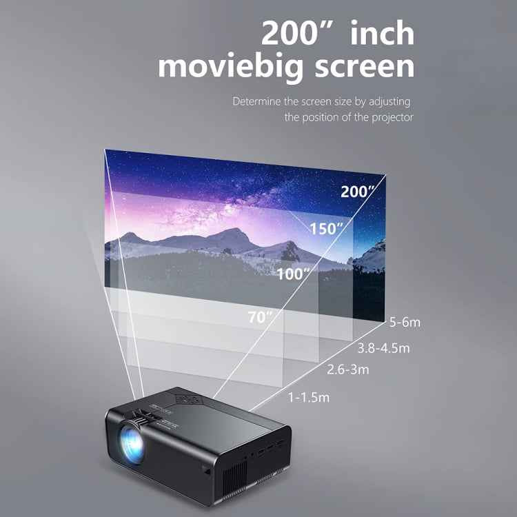 W18 1280 X 720P Portable Home HD LED Wireless Smart Projector, Spec: Standard Model(AU Plug) - LED Projector by buy2fix | Online Shopping UK | buy2fix