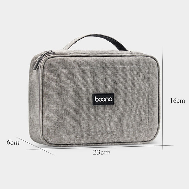 Baona BN-B005 Multi-Function Digital Storage Bag Hard Disk U Disk Earphone Storage Bag(Gray) - Digital Storage Bag by Baona | Online Shopping UK | buy2fix