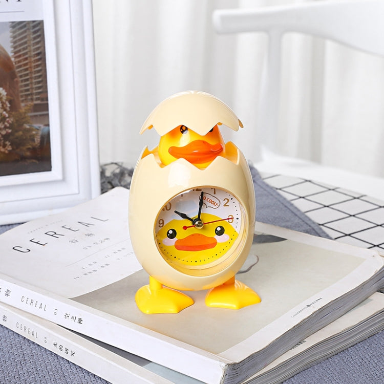 RP001 Cartoon Chicken Eggshell Chicks Alarm Clock Student Gift Children Bedroom Ornaments(Yellow) - Alarm Clocks by buy2fix | Online Shopping UK | buy2fix