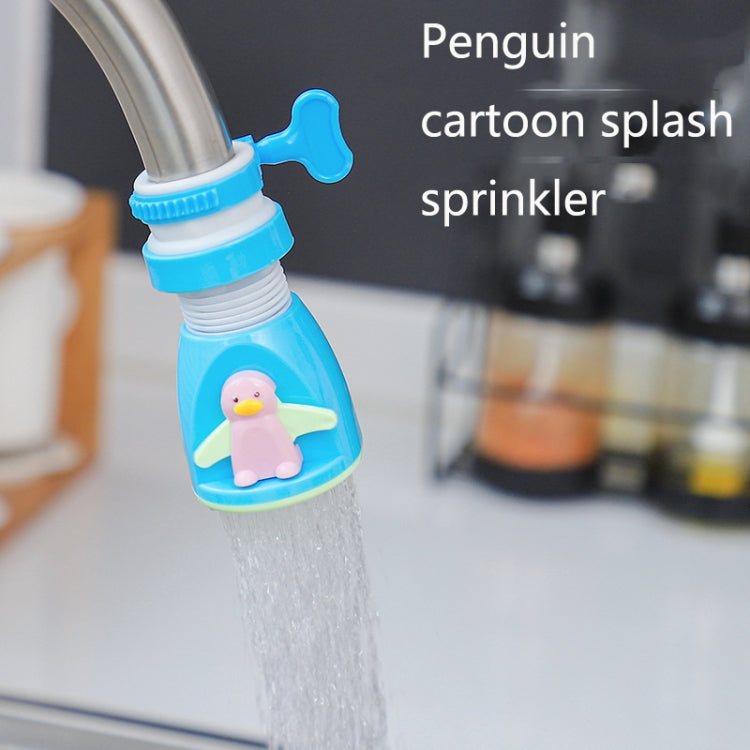 3 PCS Kitchen Penguin Cartoon Faucet Splash-Proof Shower Sprinkler Household Tap Water Extender Universal Water-Saving Filter(Green) - Faucets & Accessories by buy2fix | Online Shopping UK | buy2fix