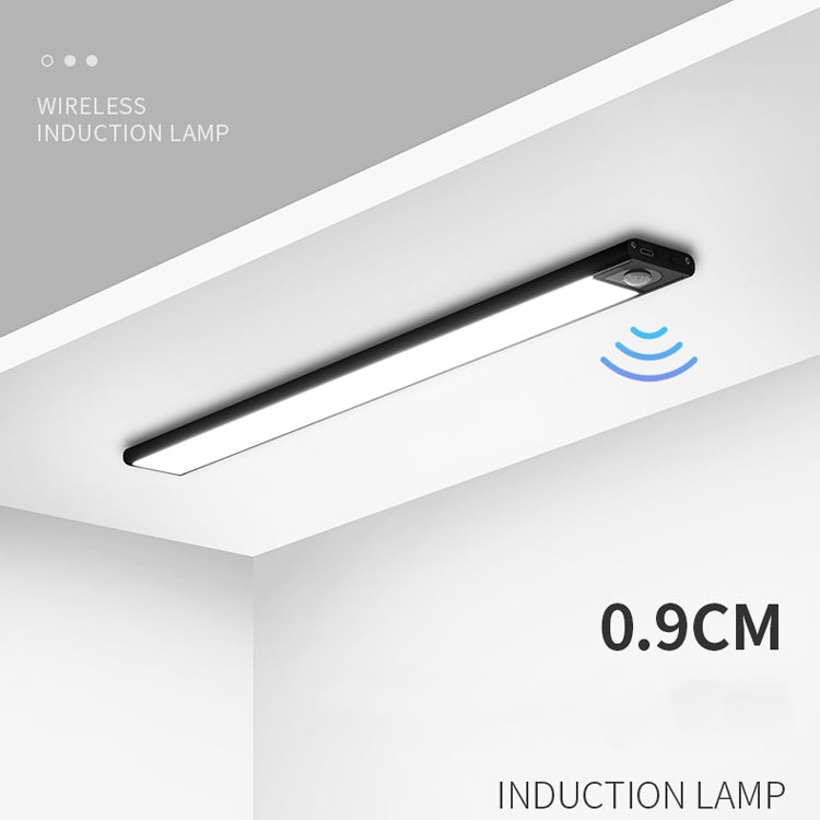 Intelligent Automatic Human Body Induction Wireless LED Lamp 60cm(Silver + White Light) - Sensor LED Lights by buy2fix | Online Shopping UK | buy2fix