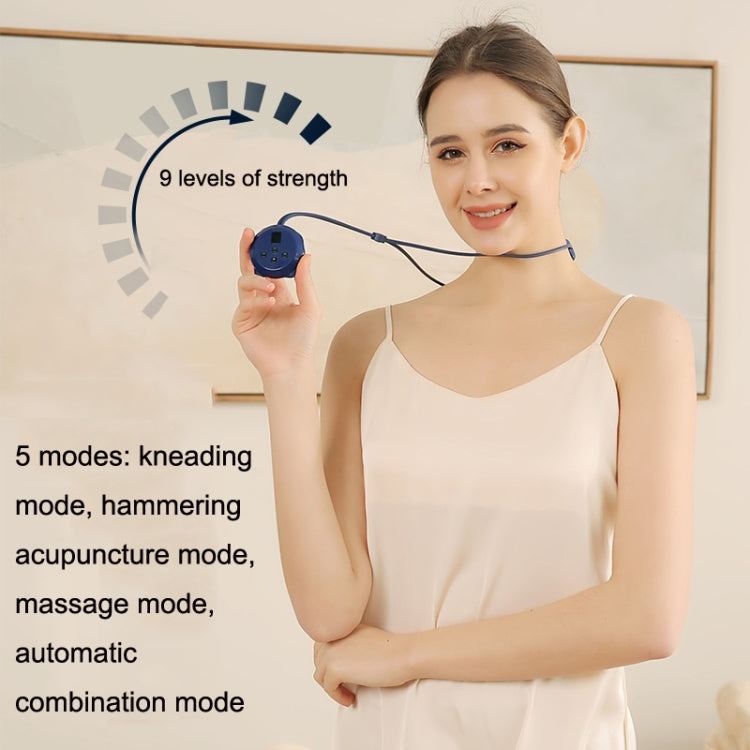 Home Electric Smart Cervical Spine Pulse Massager, Style: Heating Model(Blue) - Massage & Relaxation by buy2fix | Online Shopping UK | buy2fix