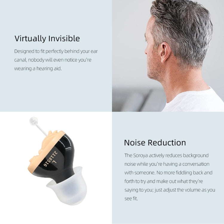 Battery Type Digital Noise Reduction Hearing Aid Elderly Sound Amplifier(Complexion Right Ear) - Hearing Aids by buy2fix | Online Shopping UK | buy2fix