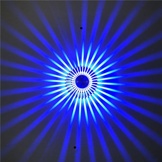 LED Aluminum Aisle Light Sunflower Corridor Lamp Decorative Light, Power source: Visible Installation 1W(Blue) - Novelty Lighting by buy2fix | Online Shopping UK | buy2fix