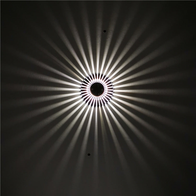 LED Aluminum Aisle Light Sunflower Corridor Lamp Decorative Light, Power source: Invisible Installation 3W(White) - Novelty Lighting by buy2fix | Online Shopping UK | buy2fix