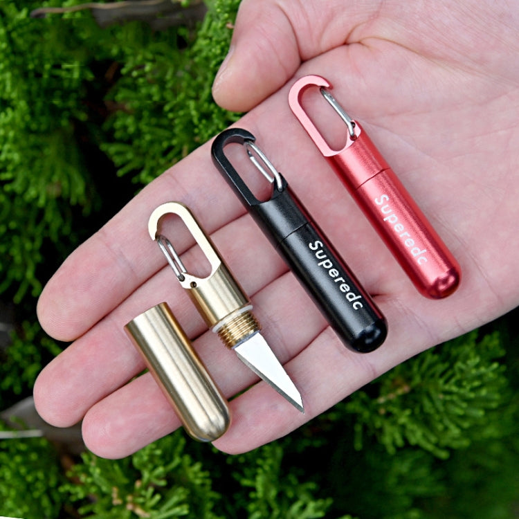 Keychain Pendant Small Knife Portable Art Cutting Knife(Aluminum Alloy Red) - Burin &Cutting Knife by buy2fix | Online Shopping UK | buy2fix