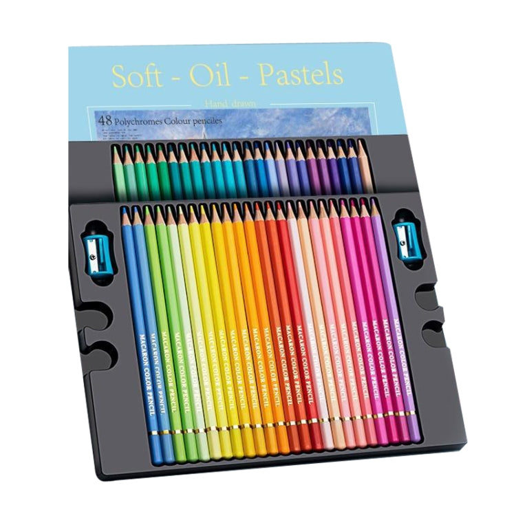 48 Colors Oily Bright Color Pencil Studio Special Set Macaron - Art Supplies by buy2fix | Online Shopping UK | buy2fix