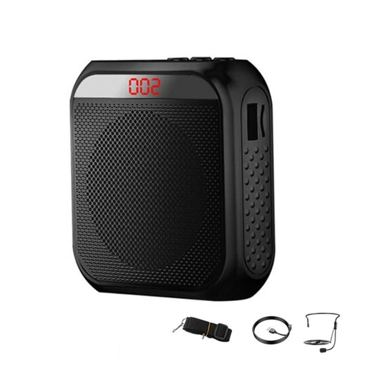 S17 Mini Portable Tour Guide Teaching Loudspeaker with Screen Display(Cool Black) - Loudspeaker by buy2fix | Online Shopping UK | buy2fix