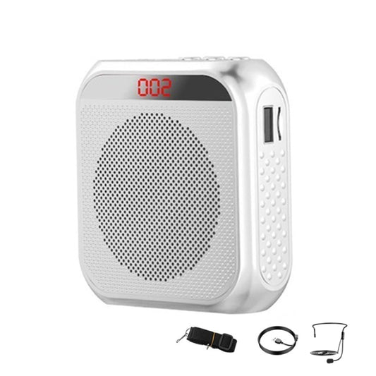 S17 Mini Portable Tour Guide Teaching Loudspeaker with Screen Display(Bright White) - Loudspeaker by buy2fix | Online Shopping UK | buy2fix