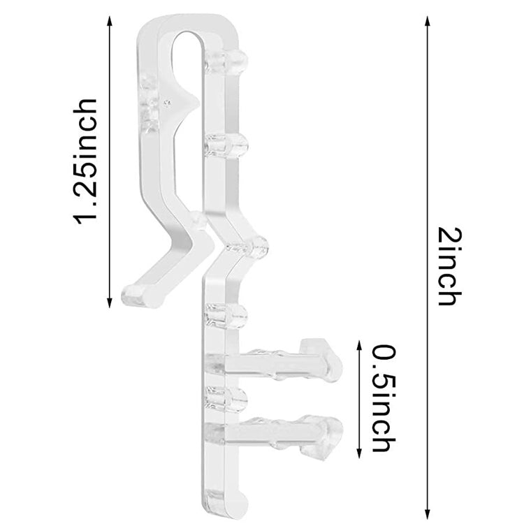 2 Sets 2.0 Inch Venetian blinds Baffle Sequins Lacing Film(White) - Curtain Decorative Accessories by buy2fix | Online Shopping UK | buy2fix