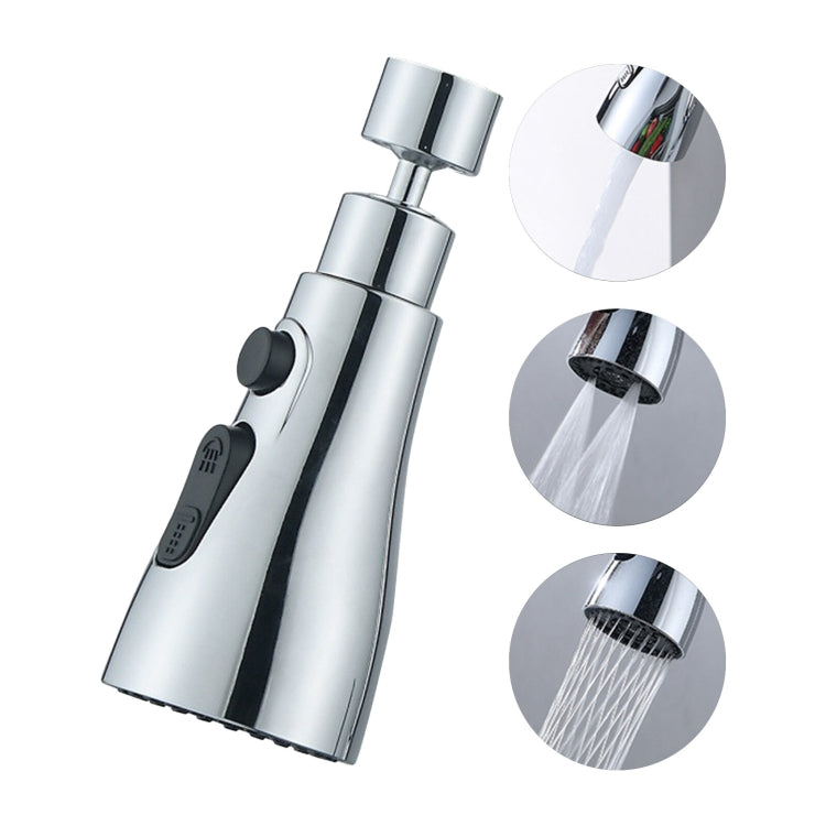 3 Functions Spray Head 360 Degree Swivel Faucet Spayer Head for Kitchen Faucet,Spec: Double Blade - Faucets & Accessories by buy2fix | Online Shopping UK | buy2fix