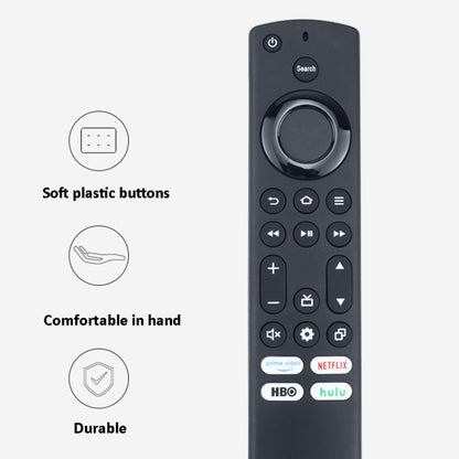 For Amazon Smart TV Infrared Remote Control Replace Controller(Black) - TV by buy2fix | Online Shopping UK | buy2fix