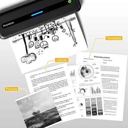 Phomemo M832 300dpi Wireless Thermal Portable Printer, Size: Letter Version(White) - Printer by Phomemo | Online Shopping UK | buy2fix