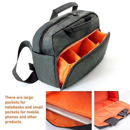 SLR Camera Bag Men Crossbody  Photography Bag Waterproof Carrying Case with USB Charging Port, Size: Small - Strap Satchel by buy2fix | Online Shopping UK | buy2fix