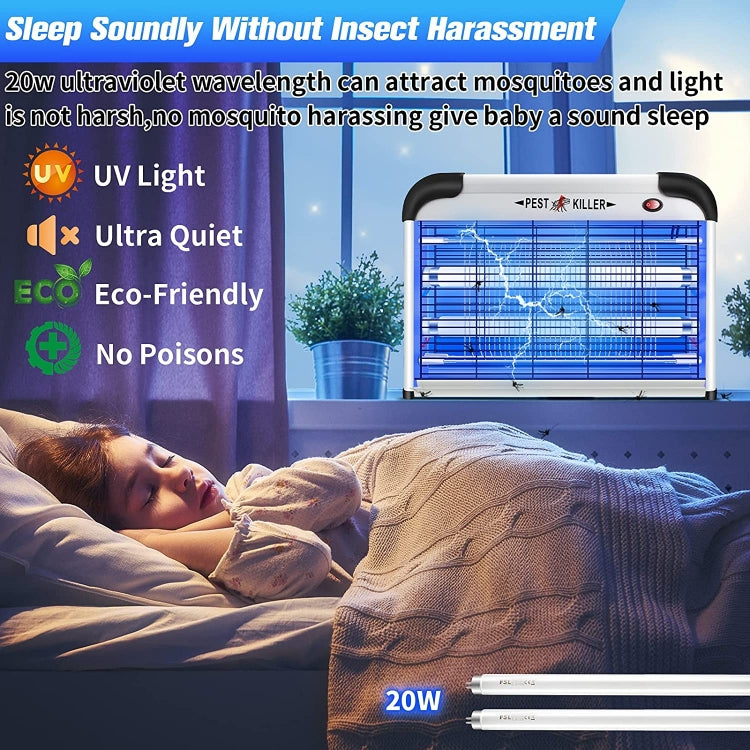 SK611 Indoor Household 20W Electric Shock Mosquito Killer Lamp High Voltage Hotel Fly Killer Lamp(AU Plug) - Repellents by buy2fix | Online Shopping UK | buy2fix