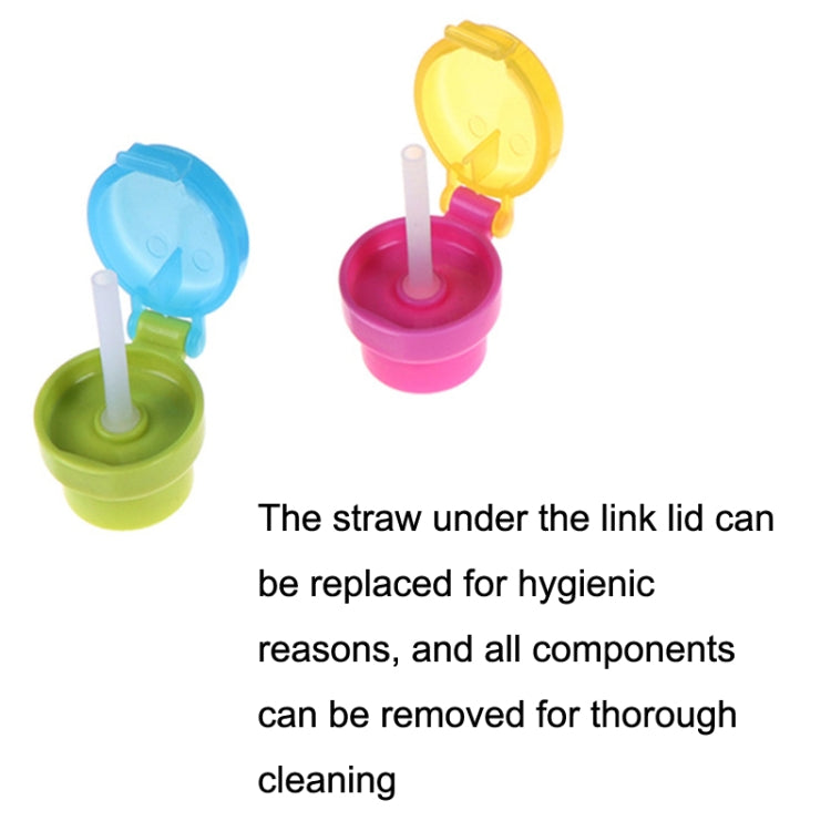 2pcs CJ07205 Baby Straw Lids Portable Drinking Straw Lids for Children(Green) - Drinking Tools by buy2fix | Online Shopping UK | buy2fix