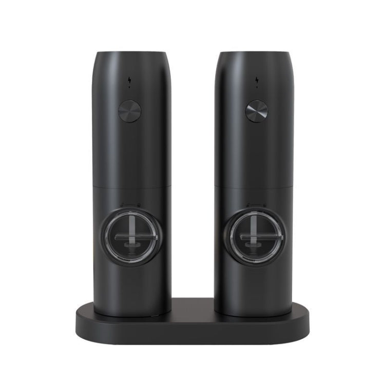 Electric Automatic Salt And Pepper Grinder Set With Charging Base, Model: J2  KYMQ-15C - Stirrer & Squeezer by buy2fix | Online Shopping UK | buy2fix