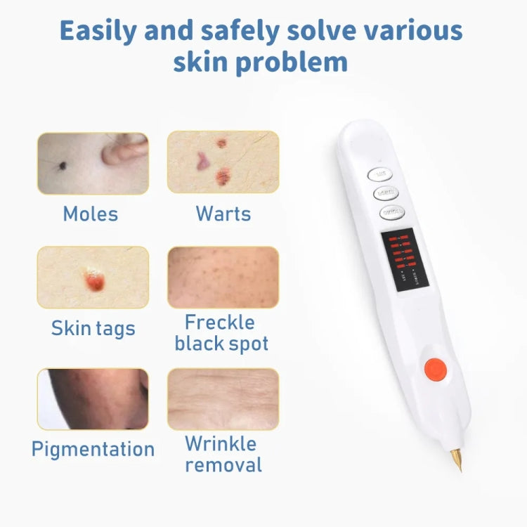 Spot Mole Pen Spot Removal Instrument Home Beauty Instrument, Spec: Charging Model EU Plug(Golden) - Beauty Instrument by buy2fix | Online Shopping UK | buy2fix