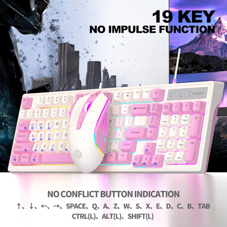K-Snake Wired E-Sports Keyboard Mouse Mechanical Feel 98 Key Desktop Computer Notebook Keyboard, Style: Single Keyboard (Gray) - Wired Keyboard by K-Snake | Online Shopping UK | buy2fix
