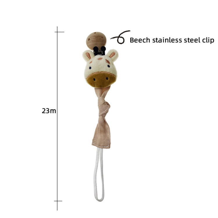 Animal Head Pacifier Chain Newborn Pacifier Clip, Style: Dinosaur - Cups & Silicone Nipple by buy2fix | Online Shopping UK | buy2fix