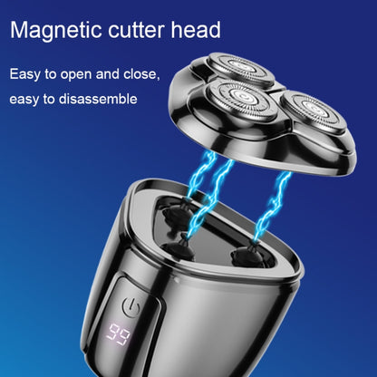 Mini Magnetic Head Shaver Smart LED Display Electric Shaver, Color: Orange - Electric Shavers by buy2fix | Online Shopping UK | buy2fix