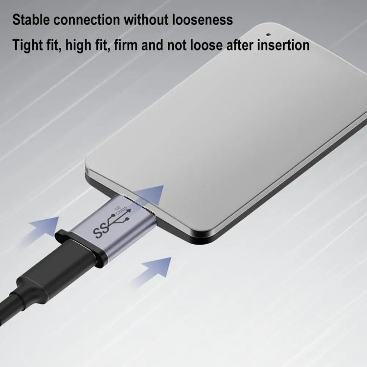 Type-C Female Transfer Micro B Male Adapter USB Link HDD Enclosure Interface Converter - Cable & Adapters by buy2fix | Online Shopping UK | buy2fix