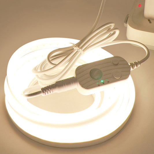 2m LED Body Sensor Flexible Light Strip Smart Sensor USB Light Strip(Warm White) - Sensor LED Lights by buy2fix | Online Shopping UK | buy2fix
