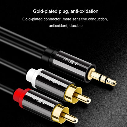 JINGHUA 1 In 2 3.5mm Audio Cable  3.5mm To 2RCA Double Lotus Computer Speaker Cell Phone Plug Cable, Length: 3m - RCA Cable by JINGHUA | Online Shopping UK | buy2fix