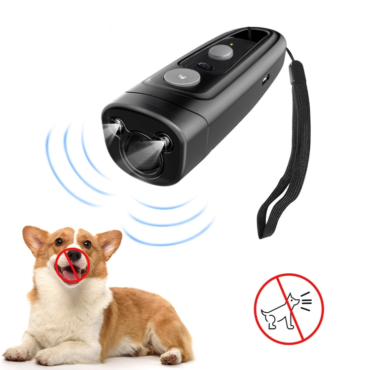 Ultrasonic Dog Repeller Stop Barker Pet Trainer(Black) - Training Aids by buy2fix | Online Shopping UK | buy2fix