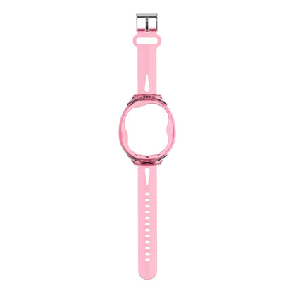 For Tamagotchi UNI (2023) Pet Game Machine Silicone Integrated Watch Strap Protective Case(Transparent Pink) - Accessories by buy2fix | Online Shopping UK | buy2fix