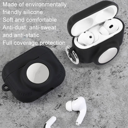 For AirPods Pro 2 / Airtag 2 In 1 All-inclusive Silicone Anti-drop Protection Case(White) - For AirPods Pro 2 by buy2fix | Online Shopping UK | buy2fix