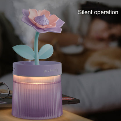 Flower Spray Hhydrating Colorful Atmosphere Light USB Aromatherapy Humidifier, Color: Sunflower Green - Air Purifiers & Accessories by buy2fix | Online Shopping UK | buy2fix