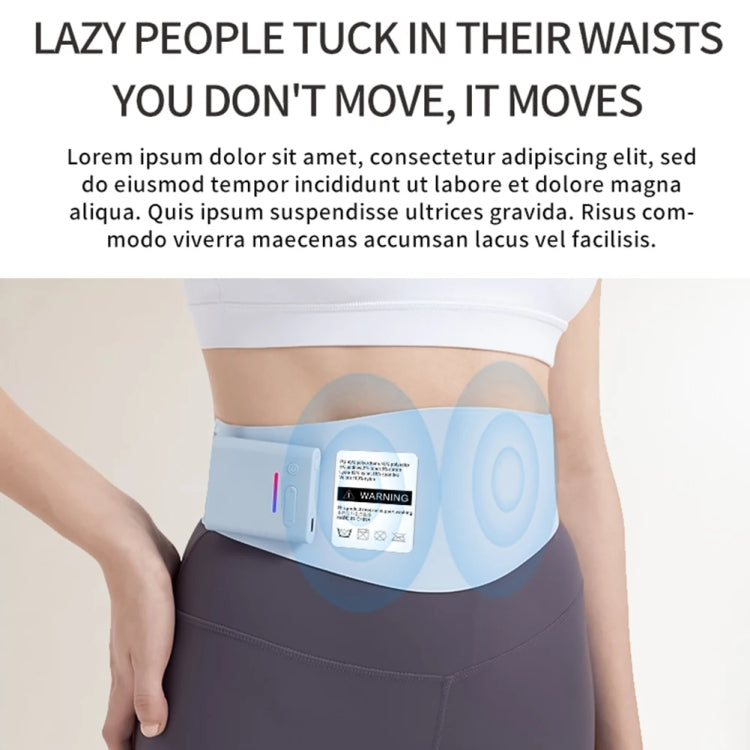 EMS Abdominal Fitness Device Slimming Waist Period Pain Relieve Massager(Lake Blue) - Massage & Relaxation by buy2fix | Online Shopping UK | buy2fix