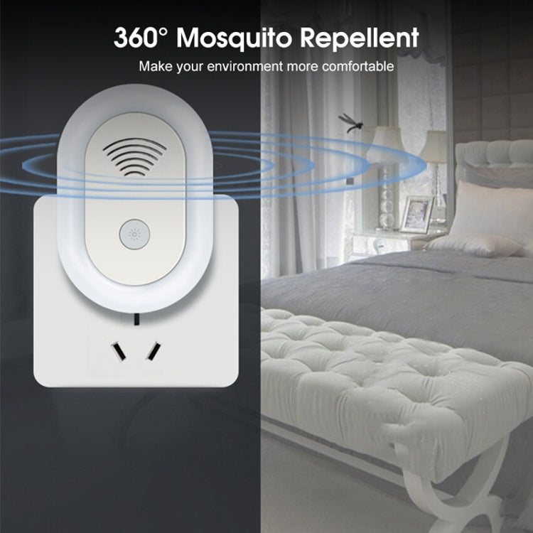 Adjustable Night Light Ultrasonic Mosquito Repeller Mini Home Electronic Mouse Repeller, Spec: AU Plug(White) - Repellents by buy2fix | Online Shopping UK | buy2fix