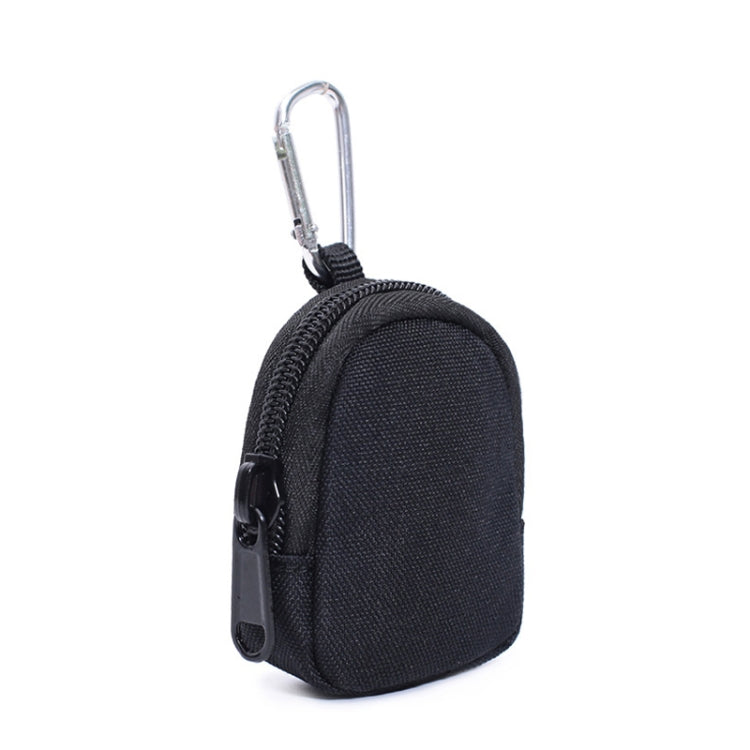 Outdoor Sports Portable Pet Snack Bag Round Type Wear-Resistant Small Money Bag(Black) - Wallets by buy2fix | Online Shopping UK | buy2fix