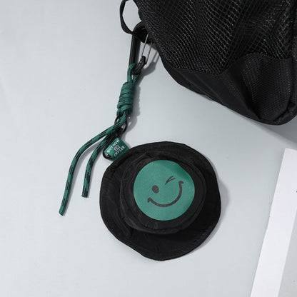 Portable Fisherman Hat Bag Coin Key Pouch Mini Bag Hanger, Color: Black Smiley Face - Wallets by buy2fix | Online Shopping UK | buy2fix