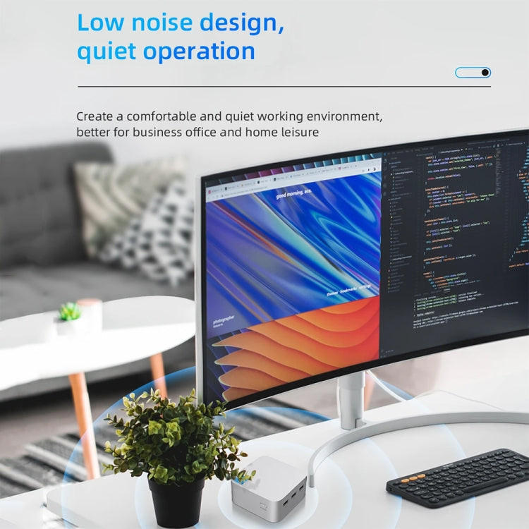 T8Plus Alder Lake-N100 4K Dual Band WIFI Bluetooth Office Game Portable Mini PC, Spec: 8G 1TB US Plug - Windows Mini PCs by buy2fix | Online Shopping UK | buy2fix
