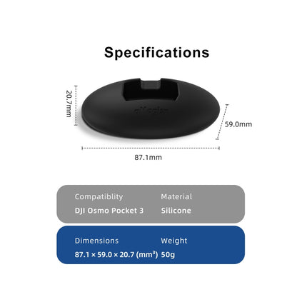 For DJI Osmo Pocket 3 aMagisn Desktop Silicone Base Car Sports Camera Accessories(Base+Double-sided Glue) - Mount & Holder by aMagisn | Online Shopping UK | buy2fix