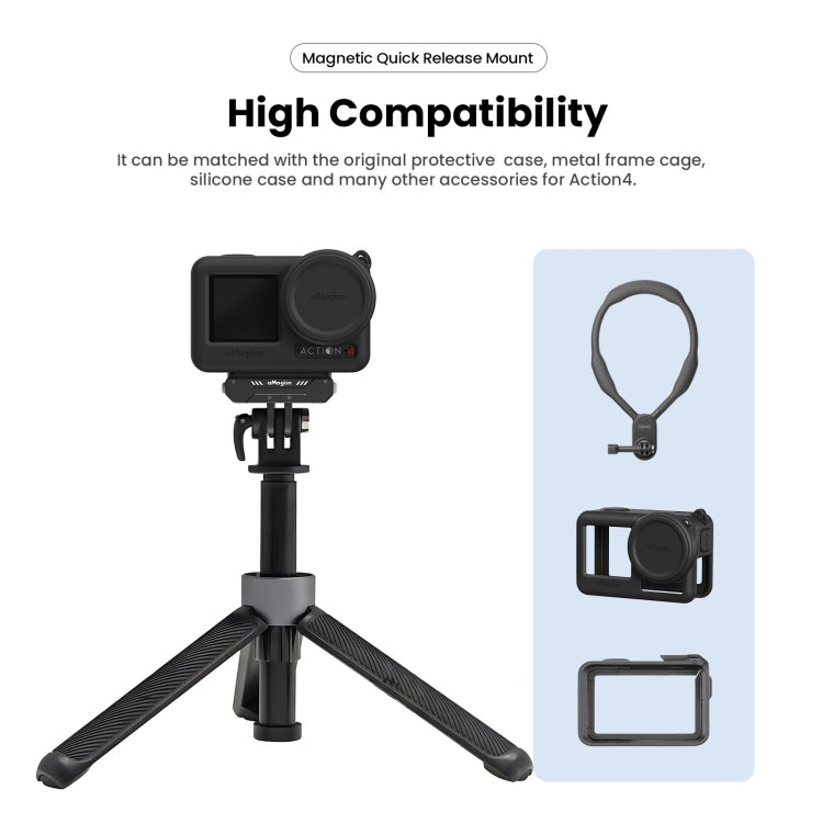 For DJI Osmo Action 4 / 3 aMagisn Magnetic Fast Disassembly Motion Camera Accessories - Other by aMagisn | Online Shopping UK | buy2fix