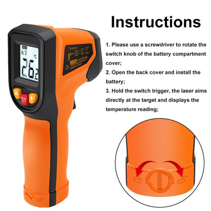 NJTY Digital Display High-Precision Infrared Thermometer For Bakery Kitchen Industry, Spec: T400A (Adjustable) - Digital Thermometer by NJTY | Online Shopping UK | buy2fix